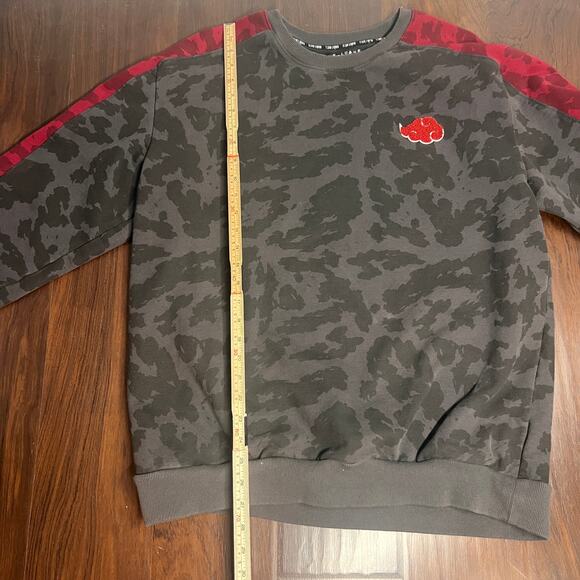 TEAM LIQUID NARUTO AKATSUKI CHARCOAL PATTERN CREWNECK SWEATSHIRT Size XL - Picture 7 of 7